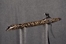 Nigerian Ebony Native American Flute, Minor, Mid A#-4, #S9B (5)